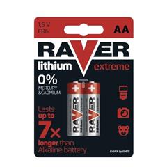 Bateria litowa RAVER EXTREME AA LR6 /blister 2szt./ B7821
