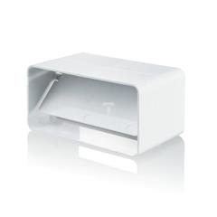 Łącznik kanałów 120x60mm z zaworem zwrotnym biały 427