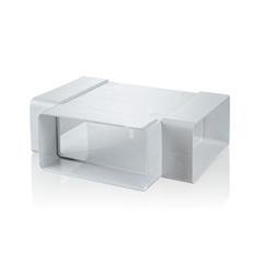 Trójnik poziomy 110x54mm biały WP082