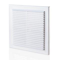 Kratka wentylacyjna z siatką 206x206mm biała WPFMV150