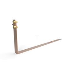 Uchwyt pod dachówkę L-450mm H-150mm miedziany z zaczepem skręcany 10.4/Z/S CU /91003203/