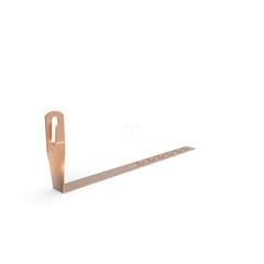Uchwyt pod dachówkę L-330mm H-100mm miedziany z zaczepami skręcony 11.2.1/Z CU /91102703/