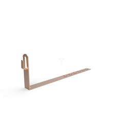 Uchwyt pod dachówkę L-330mm H-100mm miedziany z zaczepami 10.2.1/Z CU /91002703/
