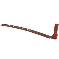 Uchwyt pod dachówkę L-330mm H-150mm miedziany z zaczepami z plastikiem 10.2/Z/P CU /91003703/