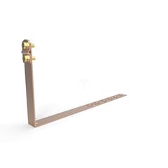 Uchwyt pod dachówkę L-330mm H-150mm miedziany z zaczepami skręcany 10.2/Z/S CU /91003003/