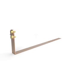 Uchwyt pod dachówkę L-415mm H-100mm miedziany z zaczepami skręcany 10.4.1/Z/S CU /91003503/