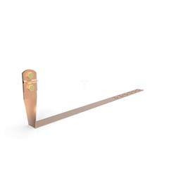 Uchwyt pod dachówkę L-415mm H-100mm miedziany z zaczepami skręcony skręcany 11.4.1/Z/S CU /91103503/