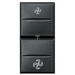 AXOLUTE Łącznik wentylatorowy 1-0-2 1 moduł AXIAL antracyt HS4027VMC