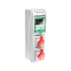 Rozdzielnica budowlana 5 modułów, 1x16A 400V, 1x32A 400V RSS-01 IP44 942010