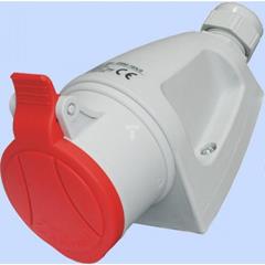 Gniazdo stałe MINI z dławikiem 4P 32A 400V czerwone GSM 32/4 IP-44 921866