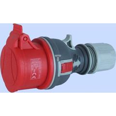 Gniazdo przenośne proste 4P 16A 400V czerwone TWIST GPP 16/4 IP-44 921871