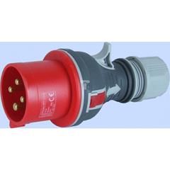Wtyczka przenośna prosta 4P 32A 400V czerwona TWIST WPP 32/4 IP-44 922076