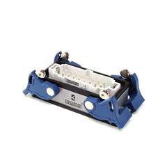 Przyłącze metalowe 16-pinowe 16A z męskim wejściem, obudowa dolne przyłączenie, 4 ręczne zamknięcia T0-EBM16FM44