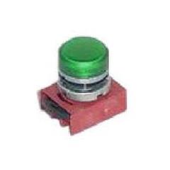 Lampka sygnalizacyjna z ramką, metal zielona P9MLVD 184792