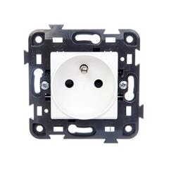 ECO60 Gniazdo pojedyncze z/u z przesłonami 16A IP20 białe GW34207