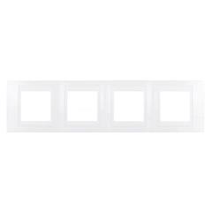 Unica Plus Ramka poczwórna biel polarna pozioma MGU6.008.18
