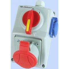 Zestaw instalacyjny z rozłącznikiem 32A 5P 400V, 1x16A 250V 2P+Z O-I C32-18.1N IP54 974012