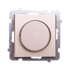 SONATA Ściemniacz przyciskowo-obrotowy 40-400W szampański złoty ŁP-8R/m/39