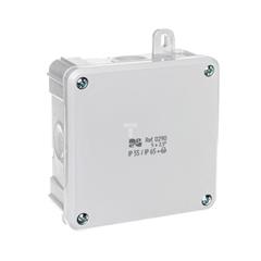 Puszka 2K 98x98x46mm 4xPG 13,5 IP55/65 szara RAL 7035 0290-80