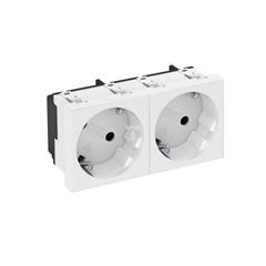 Gniazdo zasilające M45 podwójne Schuko czerwone STD-D3 SRO2 6120108