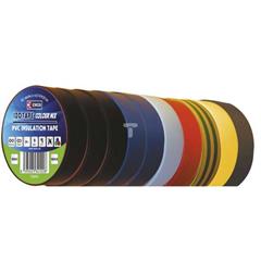 Taśma izolacyjna PCV 19mm /20m/ multikolor F61999 /10szt./