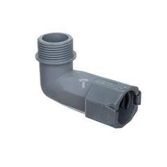 Dławnica poliamidowa kątowa do rur osłonowych PG13,5 IP54 szara FKD 13 E03DK-07050100301