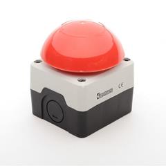 Przycisk bezpieczeństwa dłoniowy, kaseta sterownicza czarno-szara, ryglowany 72 mm 1R IP65 T0-P1C400-E72