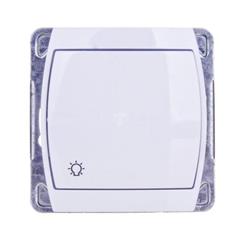 GAZELA Przycisk /światło/ 1Z 10AX IP20 biały ŁP-5J/m/00