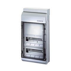 Rozdzielnica natynkowa KV 2x12 modułów IP65 bez zacisków z dodatkową szyną nośną 35 mm KV 9330 6100432