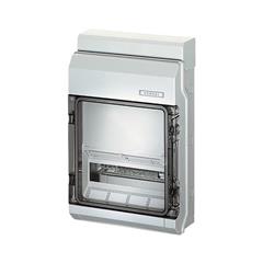 Rozdzielnica natynkowa KV 1x12 moduły IP65 bez zacisków z dodatkową szyną nośną 35 mm KV 9220 6100430