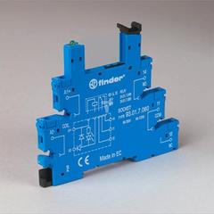 Płytka do gniazda przekaźnikowego separacyjna szara 093.01