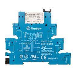 Przekaźnikowy moduł sprzęgający 1P 6A 48V AC/DC 6,2mm styki AgNi+Au 38.51.0.048.5060