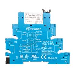 Przekaźnikowy moduł sprzęgający 1P 6A 110-125V AC/DC 6,2mm styki AgNi+Au 38.51.0.125.5060