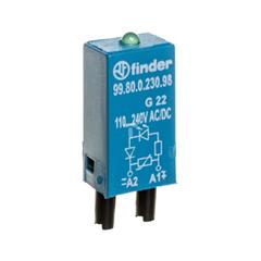 Moduł sygnalizacyjny LED zielony + warystor 110-240V AC/DC 99.80.0.230.98