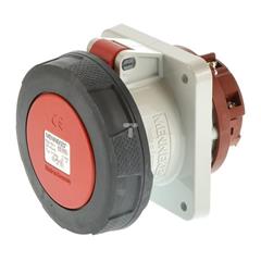 Gniazdo tablicowe proste 63A 5p 6h 400V IP67 zaciski śrubowe MEN1128A