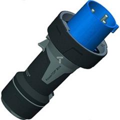 Wtyczka PowerTOP Xtra 63A 3p 6h 230V IP67 zaciski śrubowe styki niklowane MEN13202