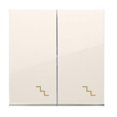 Simon 54 Klawisz podwójny łącznika schodowego do SW6/2M kremowy DKW6/2/41 WMDL-K8x2xx-041