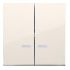 Simon 54 Klawisz podwójny do SW6/2XLM, SW7/2XM i SW6P1M z podświetleniem kremowy DKW9L/41 WMDL-K9x21x-041