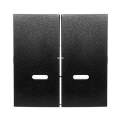 Simon 54 Klawisz podwójny do SW6/2XLM, SW7/2XM i SW6P1M z podświetleniem antracyt DKW9L/48 WMDL-K9x21x-048