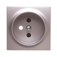 Simon 54 Pokrywa gniazda pojedynczego z przesłonami srebrny mat DGZ1ZP/43 WMDW-P0111x-043