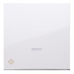 Simon 54 Klawisz pojedynczy do SW1M, SW6M, SW7M i SP1M antybakteryjny z podświetleniem biały DKW1L/AB11 WMDL-K1x1xx-011AB