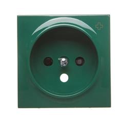 Simon 54 Pokrywa gniazda pojedynczego z przesłonami antybakteryjna zielona DGZ1ZP/AB33 WMDW-P0111x-033AB