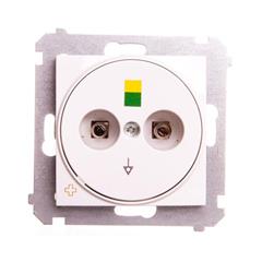 Simon 54 Gniazdo ekwipotencjalne antybakteryjne białe DGE1.02/AB11 WMDE-010000-011AB