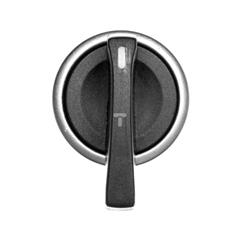 Łącznik pokrętny z ramką, metal czarny 2 położenia stabilne P9MSVD0N 184370