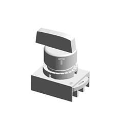 Łącznik pokrętny z ramką czarny 3 położenia /chwilowe-stabilne-chwilowe/ P9XSVZ3N 185391