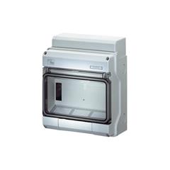 Rozdzielnica natynkowa KV do instalacji zewnętrznych IP65 1x9 modułów z zaciskami PE/N Fixconnect KV PC 9109 61001103