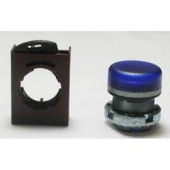 Lampka okrągła, z ramką metal niebieska P9MLLD 184796