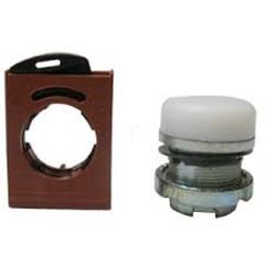 Lampka okrągła, z ramką metal biała P9MLBD 184797