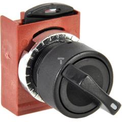 Łącznik pokrętny 2 pozycyjny, okrągły, z ramką czarny P9XSMI0N 185120