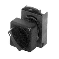 Łącznik pokrętny, kwadratowy, 2 położenia stabilne, z ramką czarny P9SSMD0N 186110